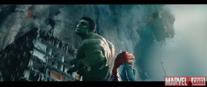 avengers age of ultron hulk black widow concept art