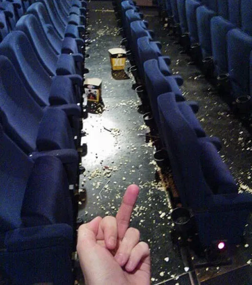 funny cinema job dirty cleaning