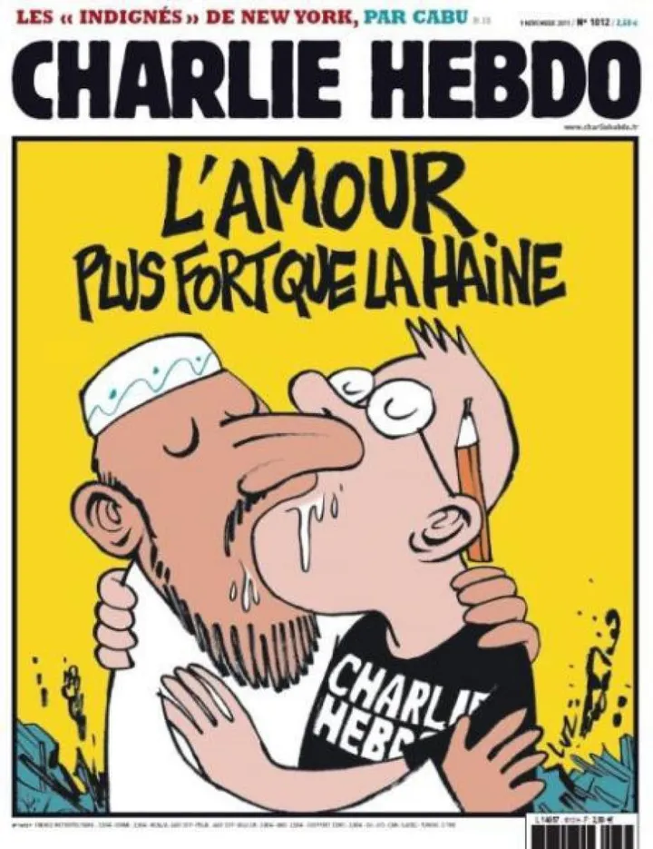 kissing hebdo