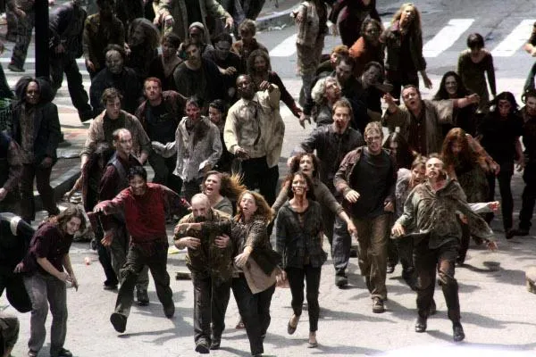 the walking dead zombie horde