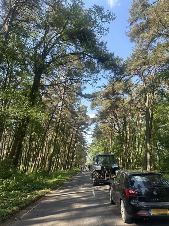 Kamštis prie šviesoforų / „Mūsų Neringa“ grupės narės Ingos nuotr.