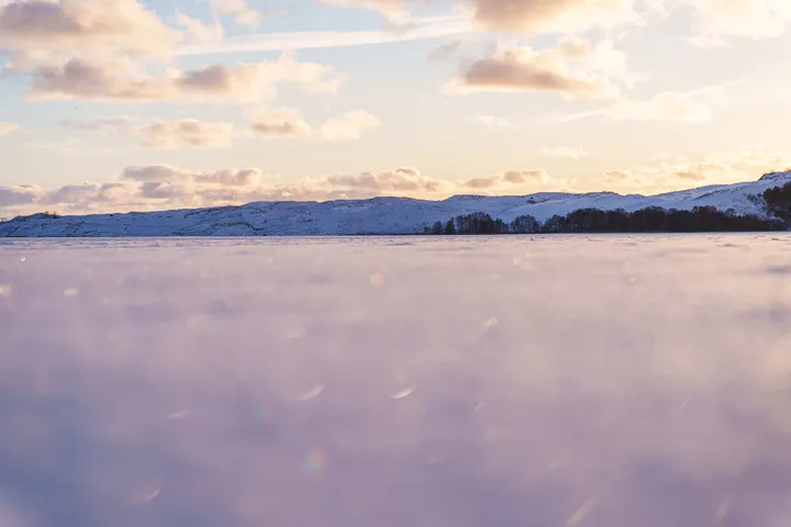 Užšalusios Kuršių marios / R. Tenio nuotr.