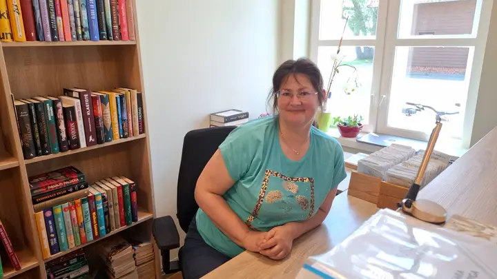 Neringos savivaldybės Viktoro Miliūno viešosios bibliotekos Preilos filialo bibliotekininkė Kristina Stasiūnaitienė / S. Javaitytės nuotr.