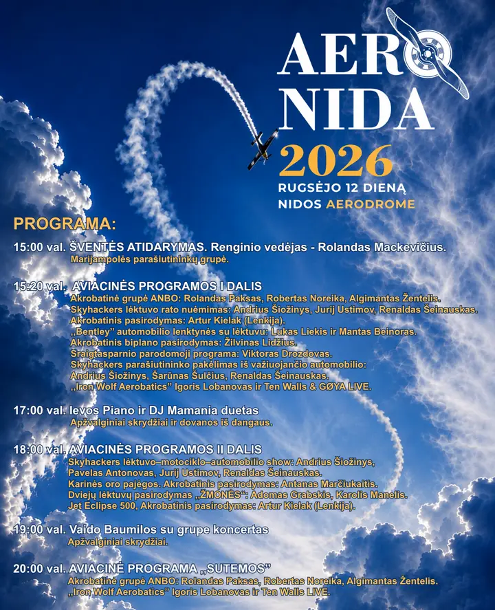 Šventės programa / org. nuotr.
