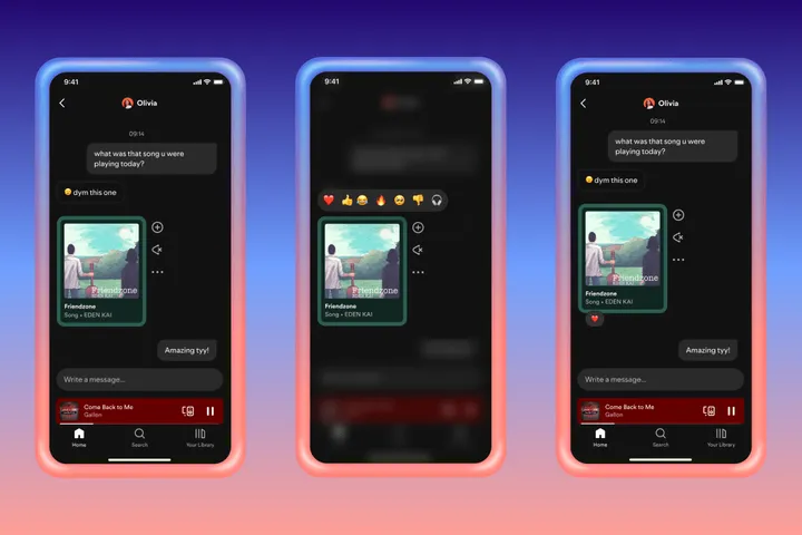 Spotify-Messaging-Reactions-Music