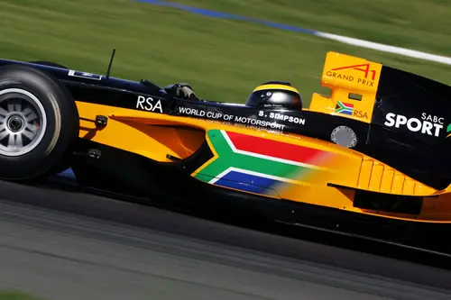 Het A1GP team van Zuid-Afrika
