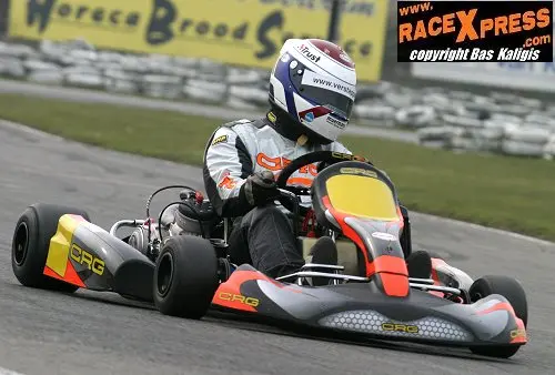 Jos in 125cc geschakelde kart