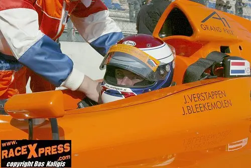 Jos vlak voor de start