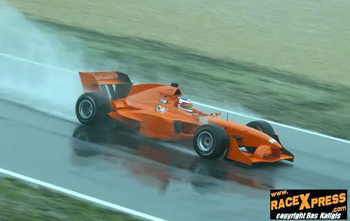 Jeroen Bleekemolen in actie op Estoril