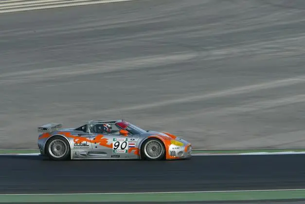 De Spyker in actie 