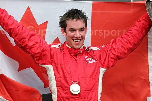 Sean McIntosh op het podium
