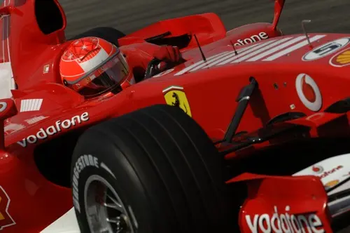 Michael Schumacher scoorde een fantastische overwinning