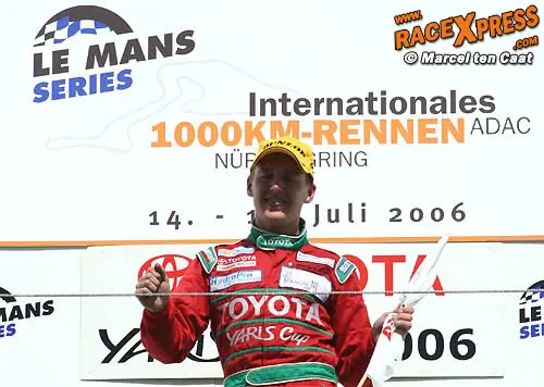 Christiaan Frankenhout op het podium