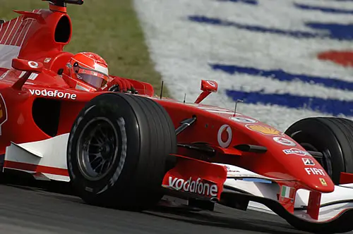 Michael Schumacher in actie