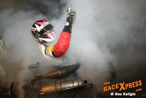 Spektakel bij karting demo