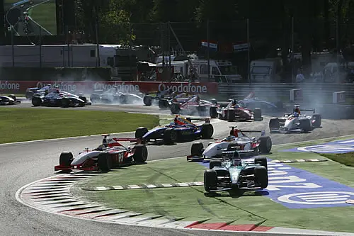 Start van de eerste race