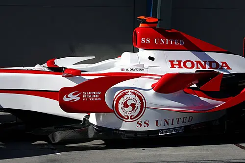 De nieuwe Super Aguri F1 bolide