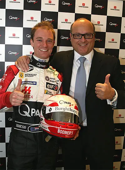 Xavier Maassen en zijn hoofdsponsor