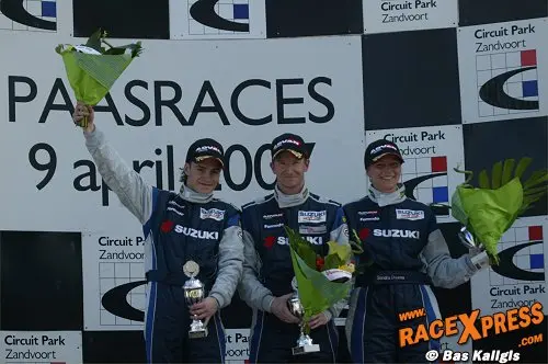 Podium race één Suzuki Swift Cup