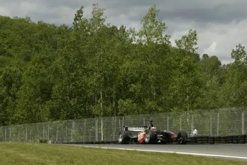 Doornbos kwam als enige in de buurt van Bourdais, Copyright Champ Car World Series 2007