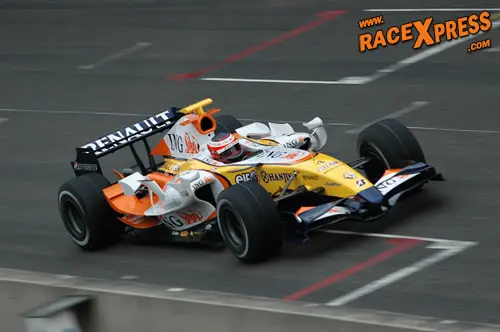 Heikki Kovailainen met de ING Renault