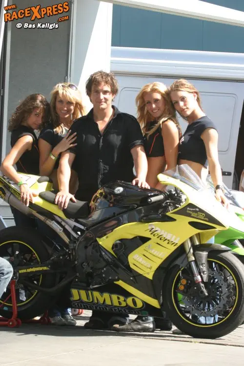 Marc Opheij met zijn snelle motor