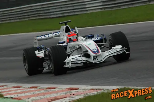 Robert Kubica met de BMW Sauber