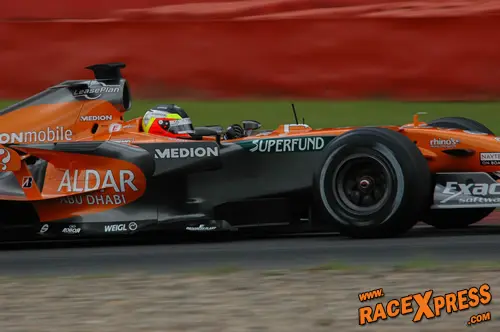 Spyker F1 testpiloot Giedo van der Garde