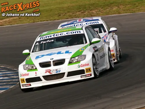 Farfus in gevecht met Priaulx