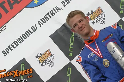 Podium Pieter Scheefhals in Oostenrijk