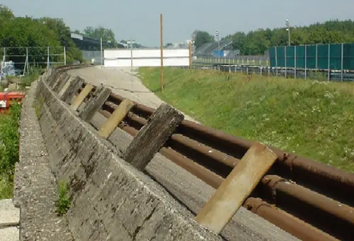 Overblijfselen van het vroegere circuit