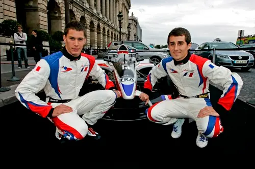 Loic Duval (rechts) en Nicolas Prost