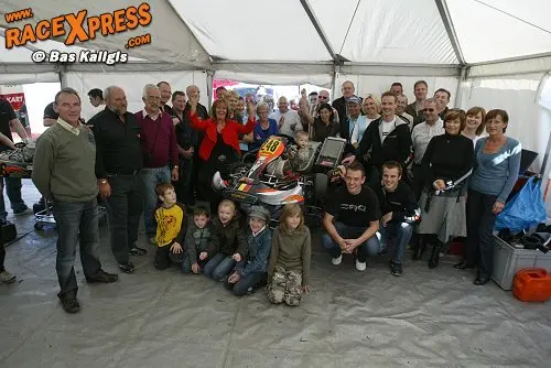 De supporters vieren feest
