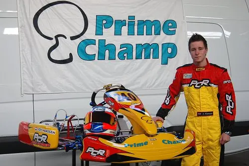 Joey Hanssen in 2008 actief met PCR en AVG Racing
