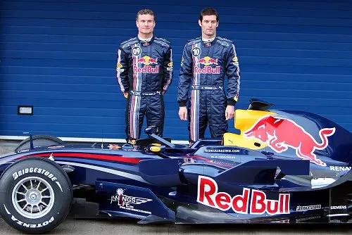 David Coulthard en Mark Webber bij de RB4