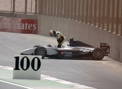 Ook de race van Grosjean duurde korter dan gepland