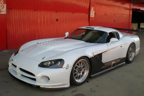 De Oreca Viper GT2 bij de allereerste test begin 2007