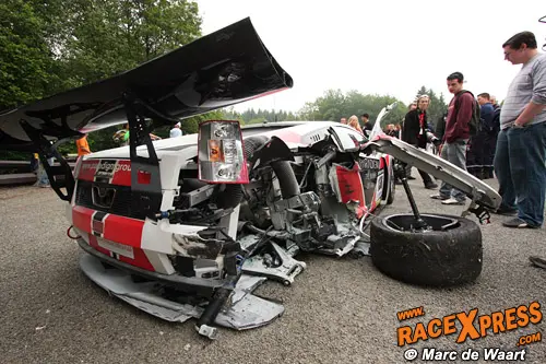 De Lamborghini Gallardo GT3 kan als verloren worden beschouwd