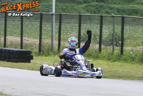 Frits Berghuis wint eerste race
