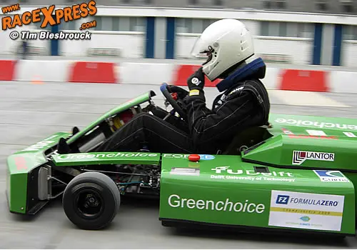 De waterstofkart van de TU Delft in actie