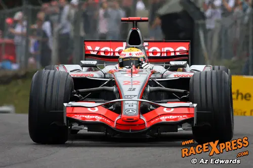 Lewis Hamilton gaf een heftige show
