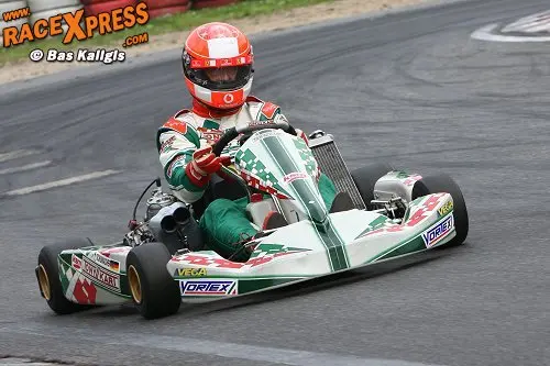 Michael Schumacher in de kart