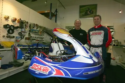 Nico Xhofleer op MS kart