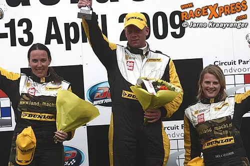 Podium na de afsluitende race