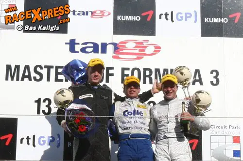 Danny Bleek (rechts) eerste podium