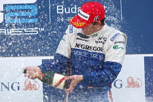 Giedo van der Garde scoorde zijn eerste GP2 zege in Hongarije