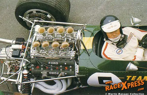 Jim Clark Formule 1 met Ford Cosworth