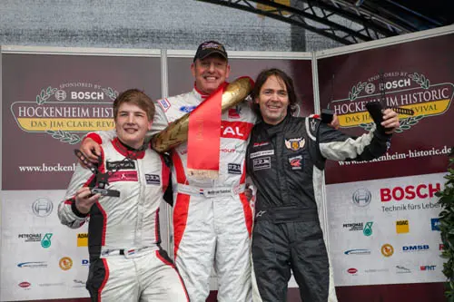 Podium Boss GP Marijn van Kalmthout trotse winnaar