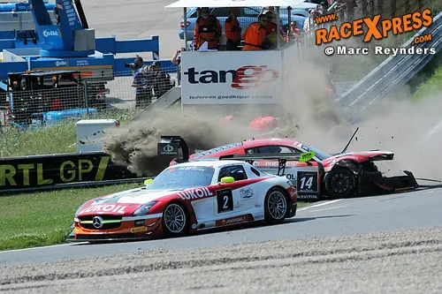 Crash Audi FIA GT Zandvoort