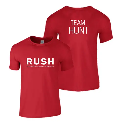 rush t shirt team hunt